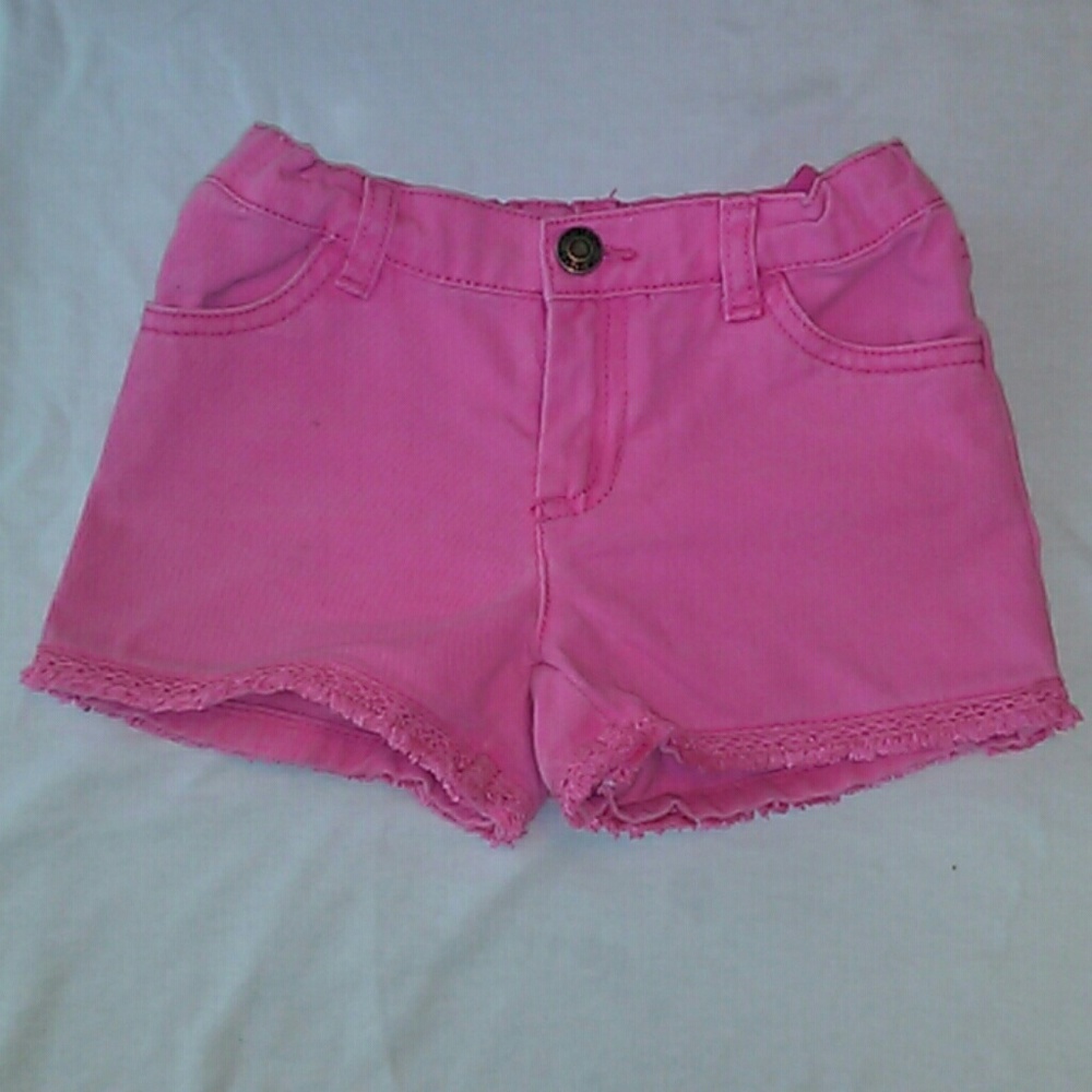 Toddler girls pink denim shorts ** BUNDLE**